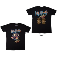 Def Leppard, Tričko North American Tour, Unisex, Čierna