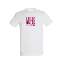 Moja Reč, Tričko Delik & Bengerer - MDFBS BARCODE PURPLE, unisex, Unisex, Biela