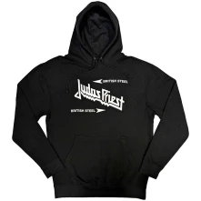 Judas Priest, Mikina British Steel Logo, Unisex, Čierna