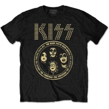 Kiss, Tričko Band Circle, Unisex, Čierna