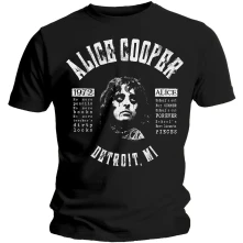 Alice Cooper, Tričko School's Out Lyrics, Unisex, Čierna