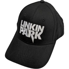 Linkin Park, Šiltovka White Logo, Unisex, Čierna
