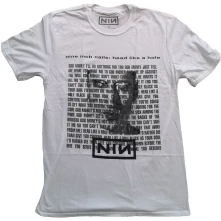 Nine Inch Nails, Tričko Head Like A Hole, Unisex, Biela