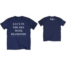 The Beatles, Tričko Lucy in the sky with diamonds, Unisex, Modrá