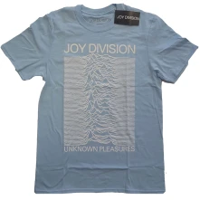 Tričko Unknown Pleasures White On Blue