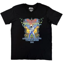 Carlos Santana, Tričko Collective Consciousness Tour '11, Unisex, Čierna