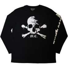 Motley Crue, Tričko s dlhým rukávom Orbit Skull, Unisex, Čierna