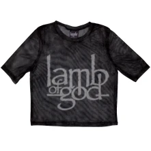 Lamb of God, Tielko Logo, Žena, Čierna