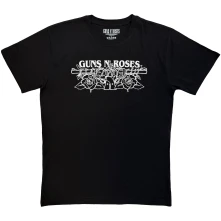 Guns N’ Roses, Tričko Logo Mono, Unisex, Čierna
