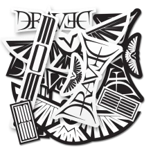 Nálepky Dravec