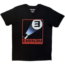 Eminem, Tričko E Light, Unisex, Čierna