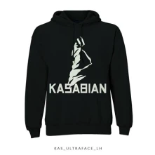 Kasabian, Mikina Ultra Face, Unisex, Čierna