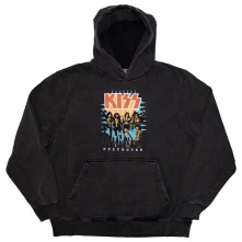 Kiss, Mikina Destroyer 3D Logo, Unisex, Šedá