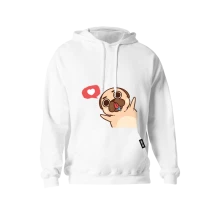 Labka Hore, Mikina Čo ťa nezabije, to ťa posliní, Unisex, Biela