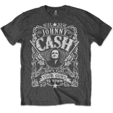 Johnny Cash, Tričko Don't take your guns to town, Unisex, Šedá