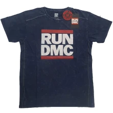 Run-DMC, Tričko Logo, Unisex, Modrá