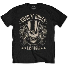 Tričko Top Hat, Skull & Pistols Las Vegas