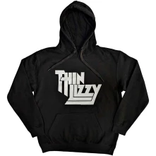THIN LIZZY, Mikina Stacked Logo, Unisex, Čierna