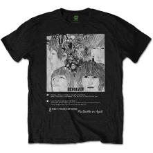 The Beatles, Tričko Revolver 8 Track, Unisex, Čierna