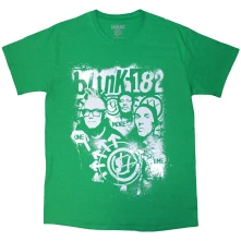 Blink 182, Tričko One More Time Spray Paint, Unisex, Zelená