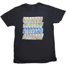 Nirvana, Tričko Repeat, Unisex, Čierna