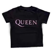 Queen, Tričko Pink Logo, Dieťa, Čierna