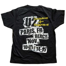 U2, Tričko I+E Paris Event 2015, Unisex, Čierna