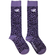 Olivia Rodrigo, Ponožky Leopard Print, Unisex, Fialová
