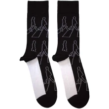 The Beatles, Ponožky Abbey Road Outlines, Unisex, Čierna