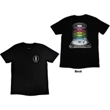 Calvin Harris, Tričko Record Back, Unisex, Čierna