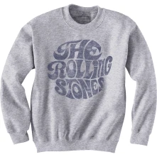 The Rolling Stones, Crewneck Vintage 70s Logo, Unisex, Šedá