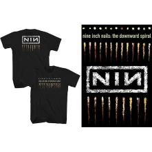 Nine Inch Nails, Tričko Downward Spiral, Unisex, Čierna