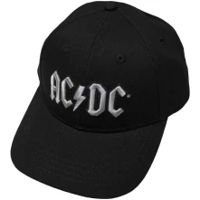 AC/DC, Šiltovka Silver Logo, Unisex, Čierna