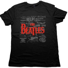The Beatles, Tričko Titles & Logos, Unisex, Čierna
