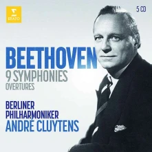 CD CLUYTENS, ANDRE/ BERLINER PHILHARMONIKER - BEETHOVEN: THE 9 SYMPHONIES, OVERTURES (5CD)