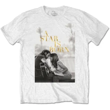 Lady Gaga, Tričko Jack & Ally Movie Poster, Unisex, Biela