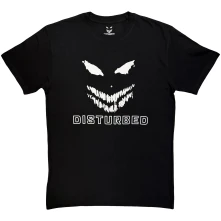 DISTURBED, Tričko Logo Mono, Unisex, Čierna