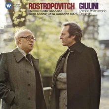 CD ROSTROPOVICH, MSTISLAV/LONDON PHILHARMONIC ORCHESTRA/CARLO MARIA GIULINI - DVORAK & SAINT-SAENS: CELLO CONCERTOS