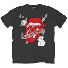 The Rolling Stones, Tričko Vintage Tattoo, Unisex, Šedá