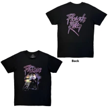 Prince, Tričko Purple Rain Logo Outline, Unisex, Čierna