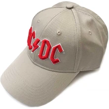 AC/DC, Šiltovka Red Logo, Unisex, Natural
