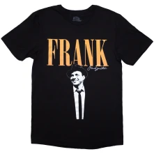 Frank Sinatra, Tričko Frank, Unisex, Čierna