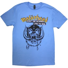 Motörhead, Tričko Live To Win, Unisex, Modrá
