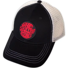 The Rolling Stones, Šiltovka 70s Logo Emblem, Unisex, Čierna, Natural