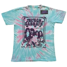 Black Sabbath, Tričko World Tour '78, Unisex, Zelená