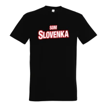 Emily, Tričko Som slovenka, unisex, Unisex, Čierna
