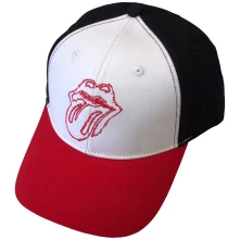 The Rolling Stones, Šiltovka Classic Tongue Outline, Unisex, Biela, Čierna, Červená