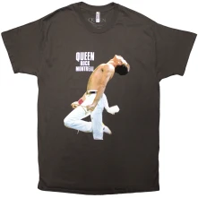 Queen, Tričko Rock Montreal, Unisex, Šedá