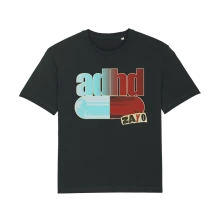 Zayo, Tričko ADHD, Unisex, Čierna