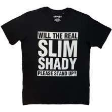Eminem, Tričko Please Stand Up, Unisex, Čierna